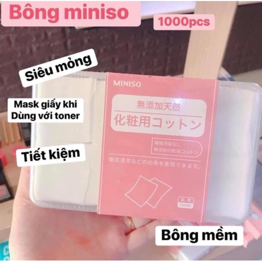 Bông đắp tone hộp nhựa hồng