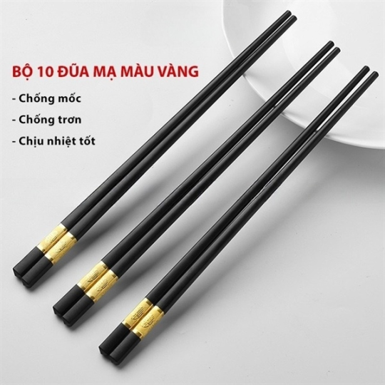 Đũa mạ vàng