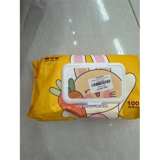 Khăn lau thỏ củ cải 100 miếng