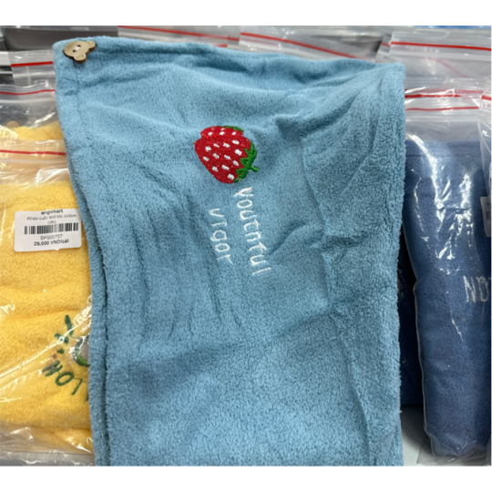 Khăn quấn khô tóc cotton