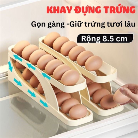 Khay đựng trứng 2 tầng.