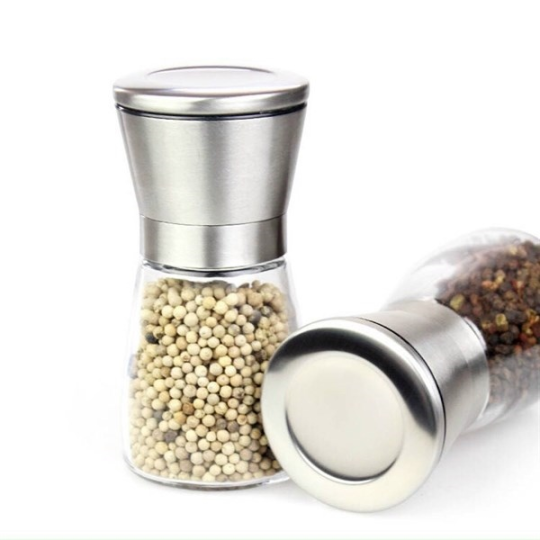 Lọ xay tiêu nắp inox