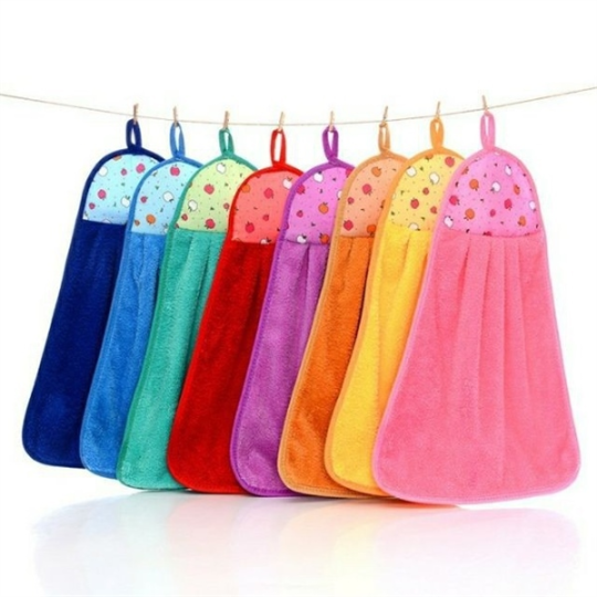 Set 3 khăn lau tay bếp có móc treo