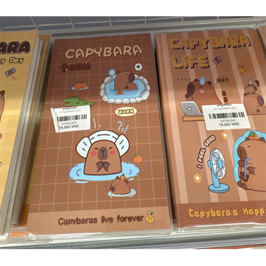 vở capybara